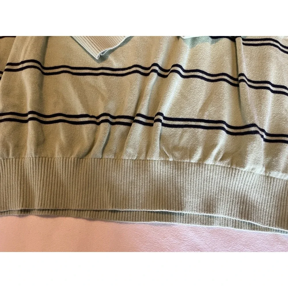 New with Tag  Tommy Hilfiger‎ Men's Long Sleeve Stripes SweaterGreen XL